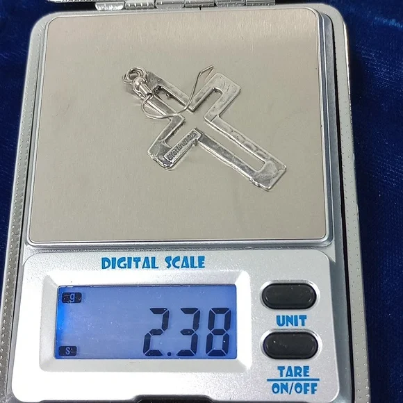 Sterling Silver Cross Dangle Earrings - Picture 7 of 10